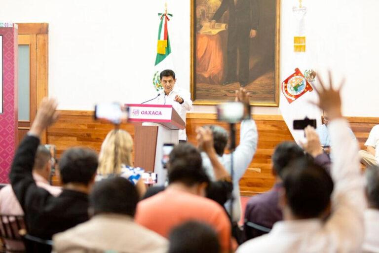 Con avances importantes, presenta Gobierno de Oaxaca acciones del Plan de Trabajo 30, 60 y 90 días
