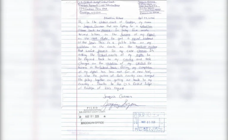 ‘El Chapo’ insiste en ser extraditado a México mediante nueva carta a corte de NY