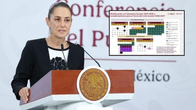 Claudia Sheinbaum aclara qué ocurrirá por modificación al calendario escolar 2025-2026 de la SEP