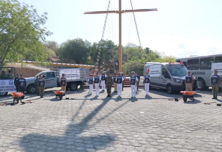 La  Marina-Armada de México informa el inicio del “Programa de Atención Médica de Primer Contacto en Lugares de Difícil Acceso”, en Oaxaca
