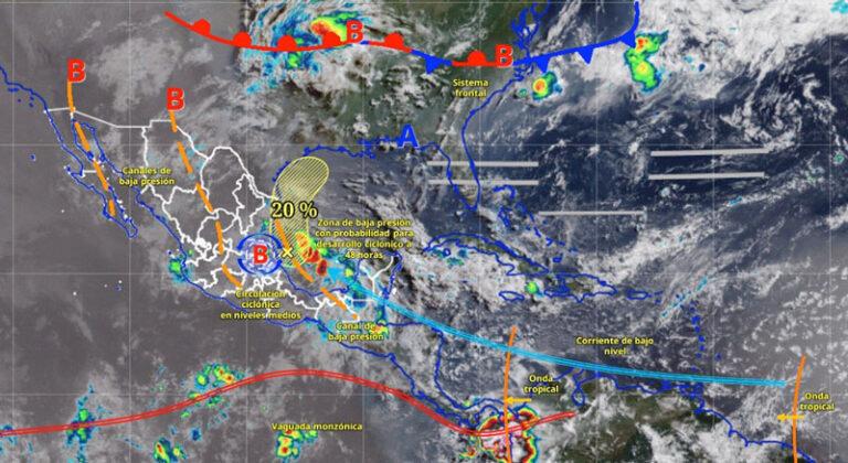 Interacción de sistemas meteorológicos favorecerá temporal de lluvias en gran parte de Oaxaca