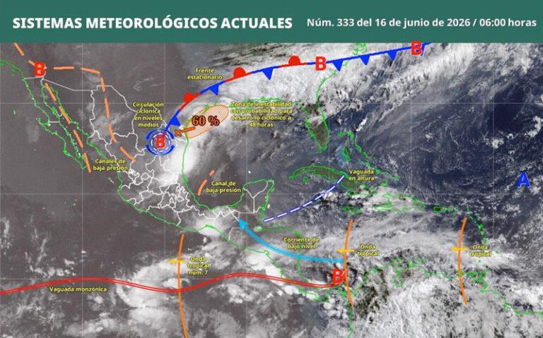 Durante la tarde y noche de este martes, persistirán lluvias de intensidad variable en Oaxaca