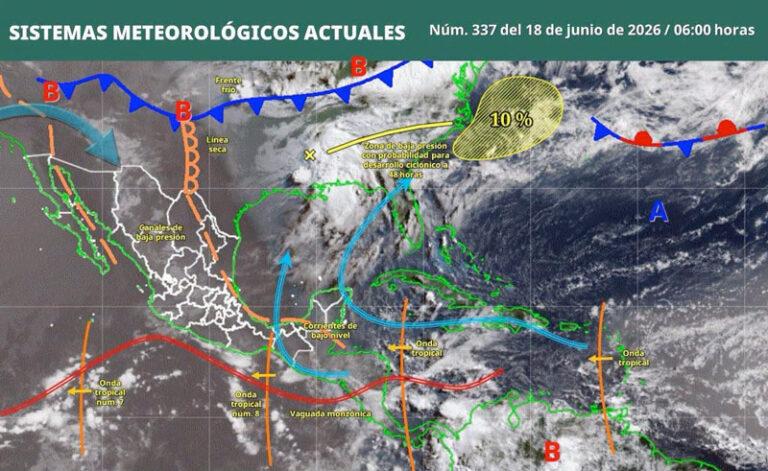 Onda tropical número 8 favorecerá lluvias y tormentas aisladas en Oaxaca