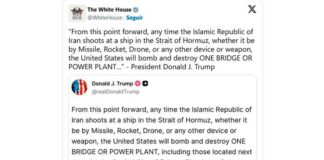 Trump amenaza con bombardear infraestructura civil si Irán no detiene ataques contra buques