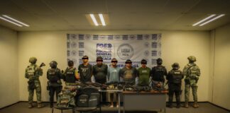 Operativo Interinstitucional en la Costa Chica desarticula célula delictiva y realizan histórico decomiso de armamento: Fiscalía de Oaxaca