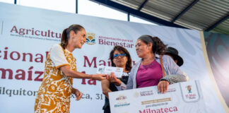 Con entrega de recursos, Claudia Sheinbaum fortalece en Oaxaca la política de Salomón Jara para la protección del maíz nativo