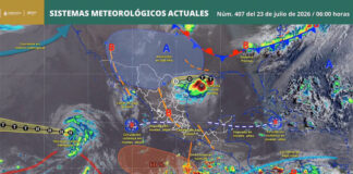 Pronostican lluvias fuertes, vientos y oleaje elevado este jueves en Oaxaca