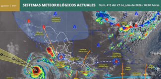 Prevén aumento de lluvias y tormentas en Oaxaca; Protección Civil llama a extremar precauciones