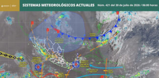 Lluvias fuertes y ambiente caluroso persistirán este jueves en Oaxaca