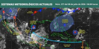 Ingreso de onda tropical número 16 favorecerá lluvias y tiempo inestable en Oaxaca