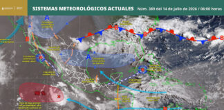Lluvias y tormentas aisladas continuarán en diversas regiones de Oaxaca