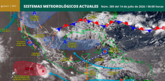 Persistirán lluvias de intensidad variable y oleaje elevado en el litoral oaxaqueño