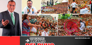Guelaguetza, primer lunes, saldo blanco.* “Al Toro por los cuernos” – Pedro Botero