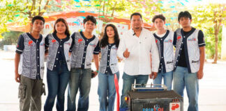 Fortalecen Marco Hernández, empresa eólica Peñoles y Save the Children el talento juvenil con taller de robótica y entrega de equipos en El Espinal