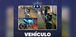 Policía Municipal de Oaxaca de Juárez recupera motocicleta con reporte de robo