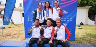 México conquista el relevo mixto y gana los cinco oros del triatlón