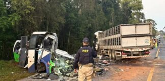 Un vehículo que trasladaba pacientes chocó contra un camión en el sur de Brasil: hay al menos 23 muertos
