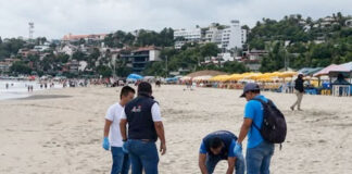 Turista de Nuevo León muere ahogado en Playa Marinero, en Puerto Escondido
