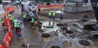 Avanza cimentación profunda del Paso a Desnivel Monumento a Juárez