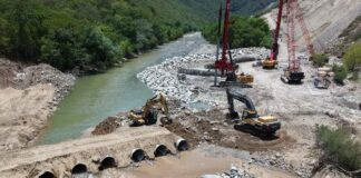 Puente “El Tornillo” alcanza 50% de avance en cimentación; concluirá en mayo de 2027