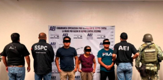 Trabajos de inteligencia conjunta entre FGEO y SSPC Federal permiten desarticular punto de venta de drogas en Ixtlán; hay tres detenidos
