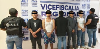 Rescata FGEO a víctima de secuestro y detiene a cinco presuntos responsables en Santa Lucía del Camino