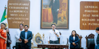 Ray Chagoya informa medidas de seguridad y supervisión permanente en obra privada Parque Oaxaca