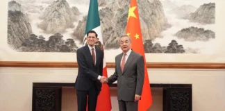 China respalda a México ante injerencia extranjera y llama a fortalecer la cooperación durante visita de Roberto Velasco