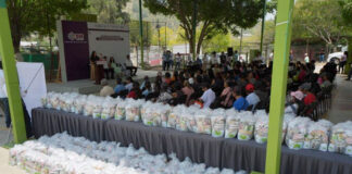 DIF Oaxaca acerca apoyos de bienestar e inclusión a familias de Santa Rosa Panzacola