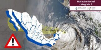 Huracán Simon se degrada a categoría 3; se esperan intensas lluvias y fuertes vientos en 5 estados