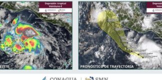 Depresión 21-E se forma en el Pacífico y será el huracán ‘Trudy’; ‘Simón’ acecha Sinaloa
