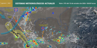 Alerta en Oaxaca por lluvias intensas y oleaje elevado ante ciclón Trudy
