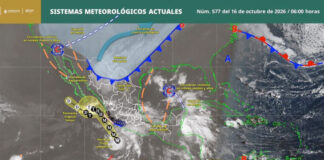 Prevén lluvias fuertes, vientos de hasta 80 km/h y oleaje elevado en Oaxaca