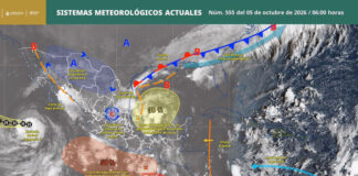 Prevén lluvias intensas y fuertes vientos en varias regiones de Oaxaca