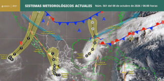 Persistirá temporal lluvioso en Oaxaca por influencia de Simón e Isaías