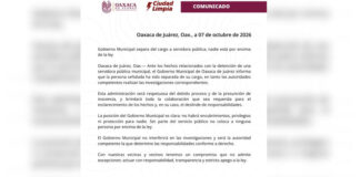 Gobierno Municipal separa del cargo a servidora pública; refrenda respeto a las investigaciones.