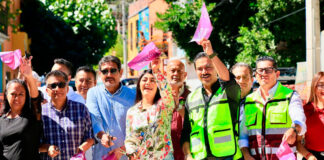 Ray Chagoya entrega una obra más, ahora para vecinas y vecinos de la calle José López Alavez